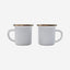 BareBones - Enamel Espresso Cup Eggshell - set of 2