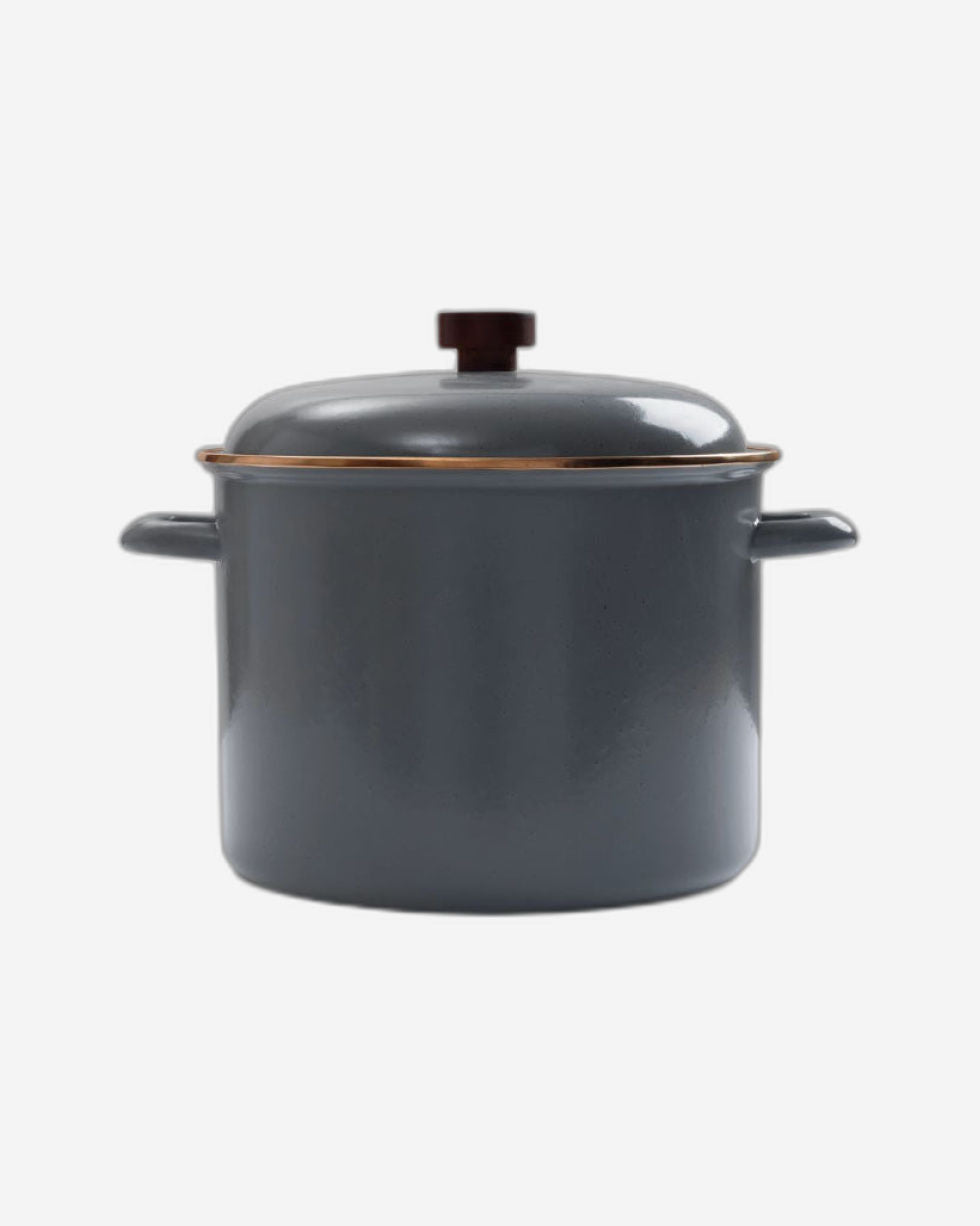 BareBones - Enamel Stock Pot Eggshell