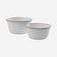 BareBones - Enamel Mixing Bowl Set of 2 Eggshell