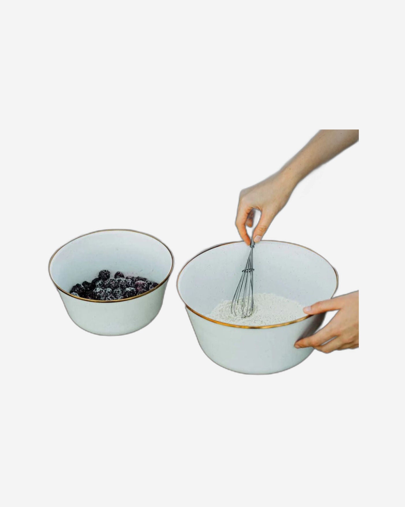BareBones - Enamel Mixing Bowl Set of 2 Eggshell