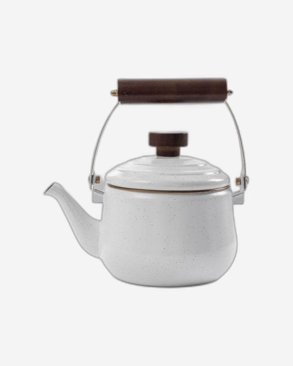 BareBones - Enamel Teapot Eggshell