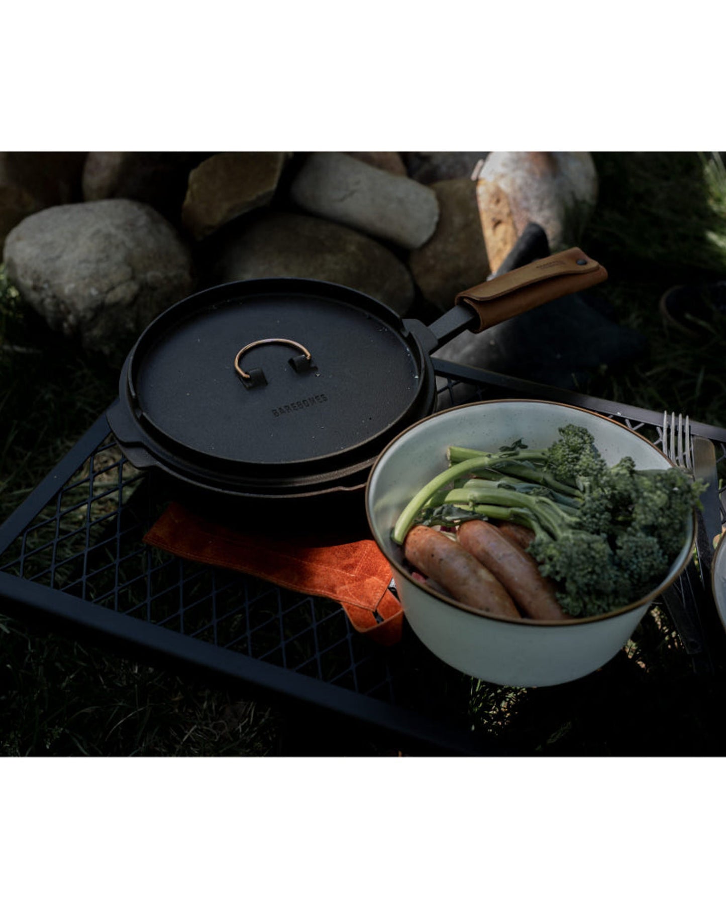 Barebones - Suede Leather Hot Pad - Terracotta