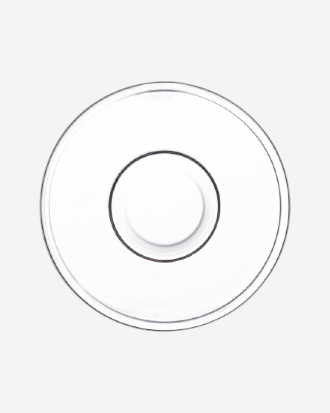 Doyalex Glass Coffee Cup & Saucer Set - 80ml, 12-Pieces, Transparent