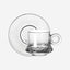 Doyalex Glass Coffee Cup & Saucer Set - 80ml, 12-Pieces, Transparent (CS-038B)