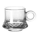 Doyalex Glass Tea Cup & Saucer Set - 190ml, 12-Pieces, Transparent (CS-058B)