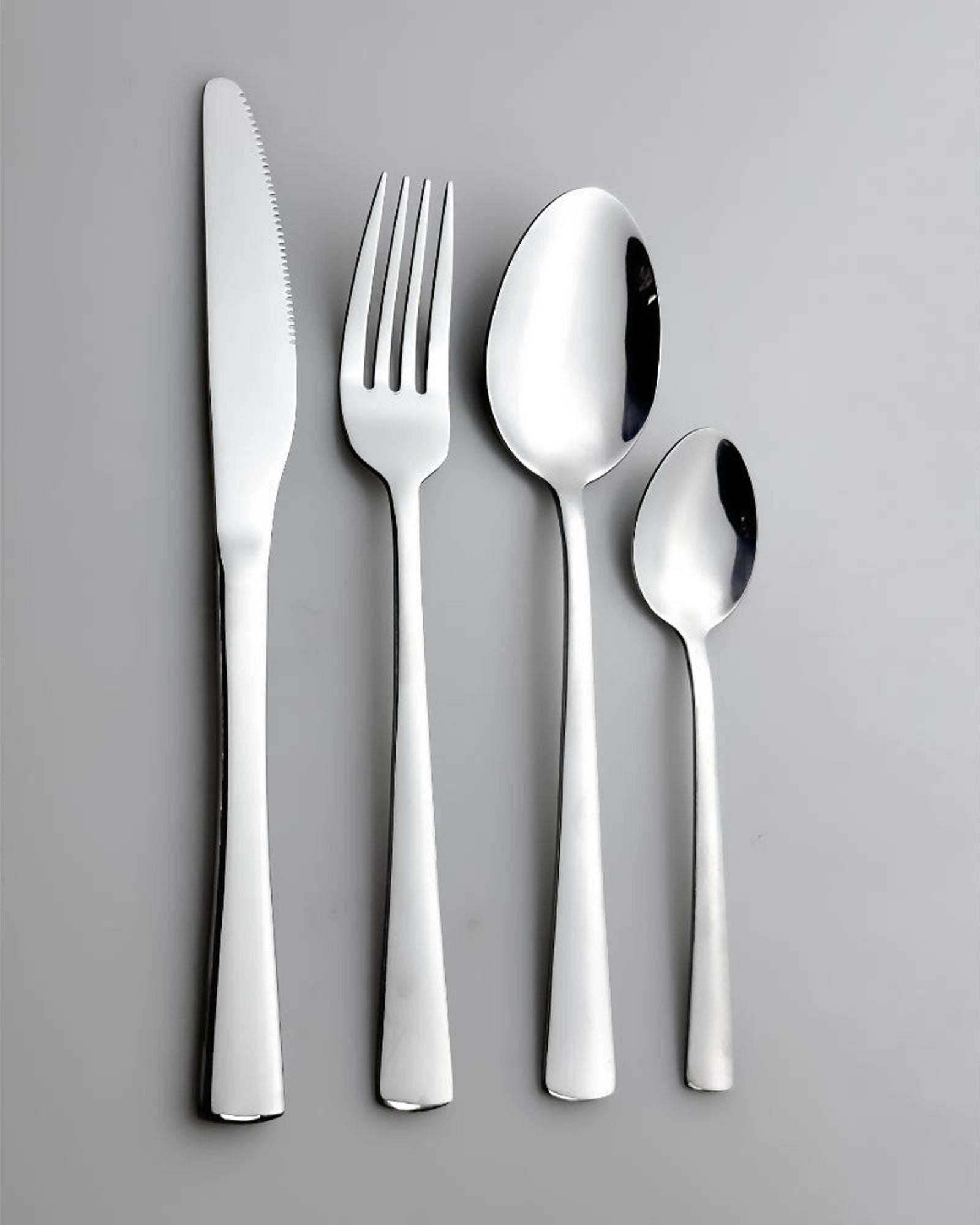 Cuisine Art Chole 16 Piece Stainless Steel Cutlery Set, Silver