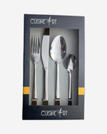 Cuisine Art Chole 16 Piece Stainless Steel Cutlery Set, Silver