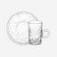 Doyalex Glass Istikan Tea Cup & Saucer Set - 120ml, 12 Pieces, Transparent  (CS-158C)