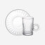 Doyalex Glass Istikan Tea Cup & Saucer Set - 120ml, 12 Pieces, Transparent  (CS-158D)