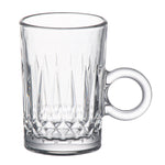 Doyalex Glass Istikan Tea Cup & Saucer Set - 120ml, 12 Pieces, Transparent  (CS-158D)