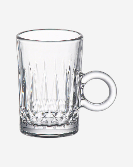 Doyalex Glass Istikan Tea Cup & Saucer Set - 120ml, 12 Pieces, Transparent  (CS-158D)