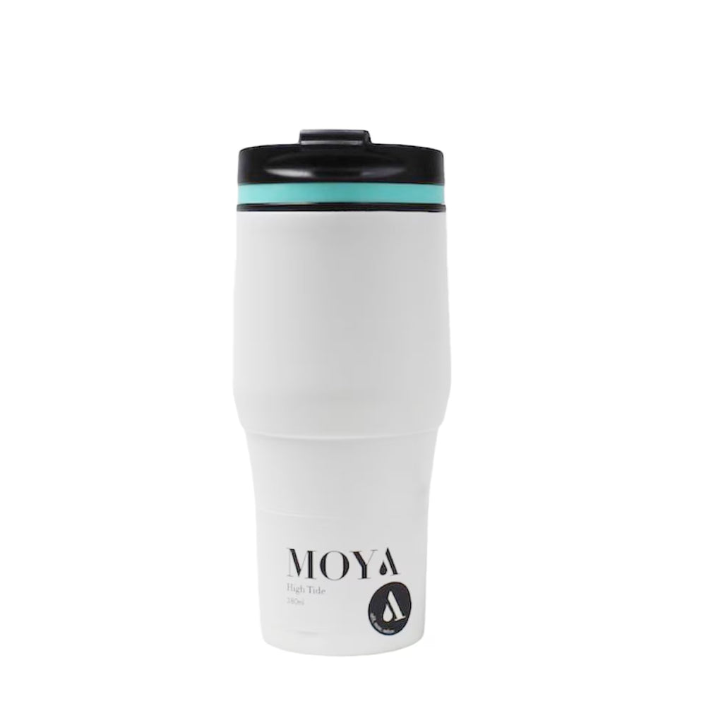 Moya "High Tide" 380ml Travel Coffee Mug Black/Black