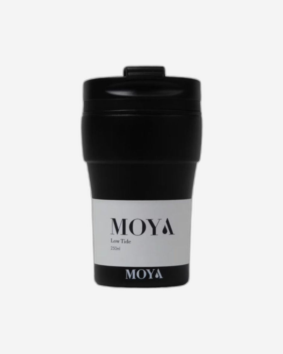 Moya "Low Tide" 250ml Travel Coffee Mug Black/Black