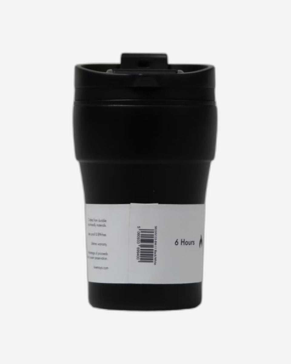 Moya "Low Tide" 250ml Travel Coffee Mug Black/Black