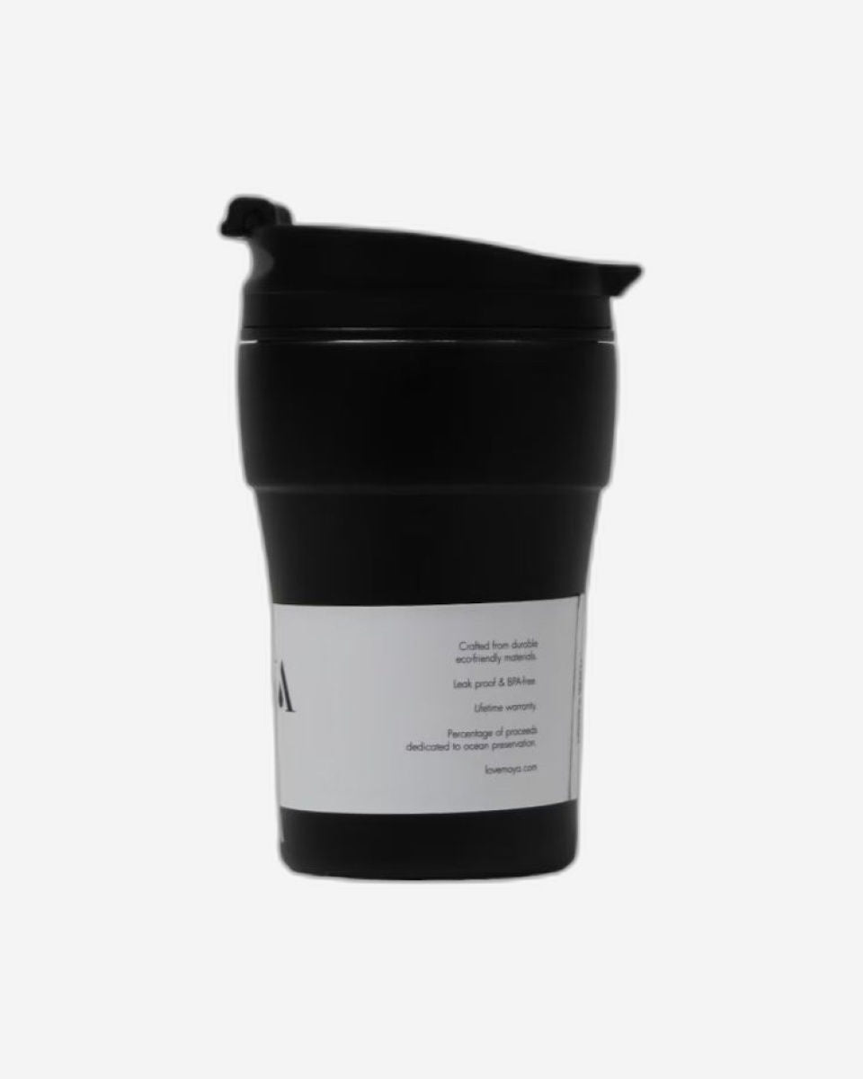 Moya "Low Tide" 250ml Travel Coffee Mug Black/Black