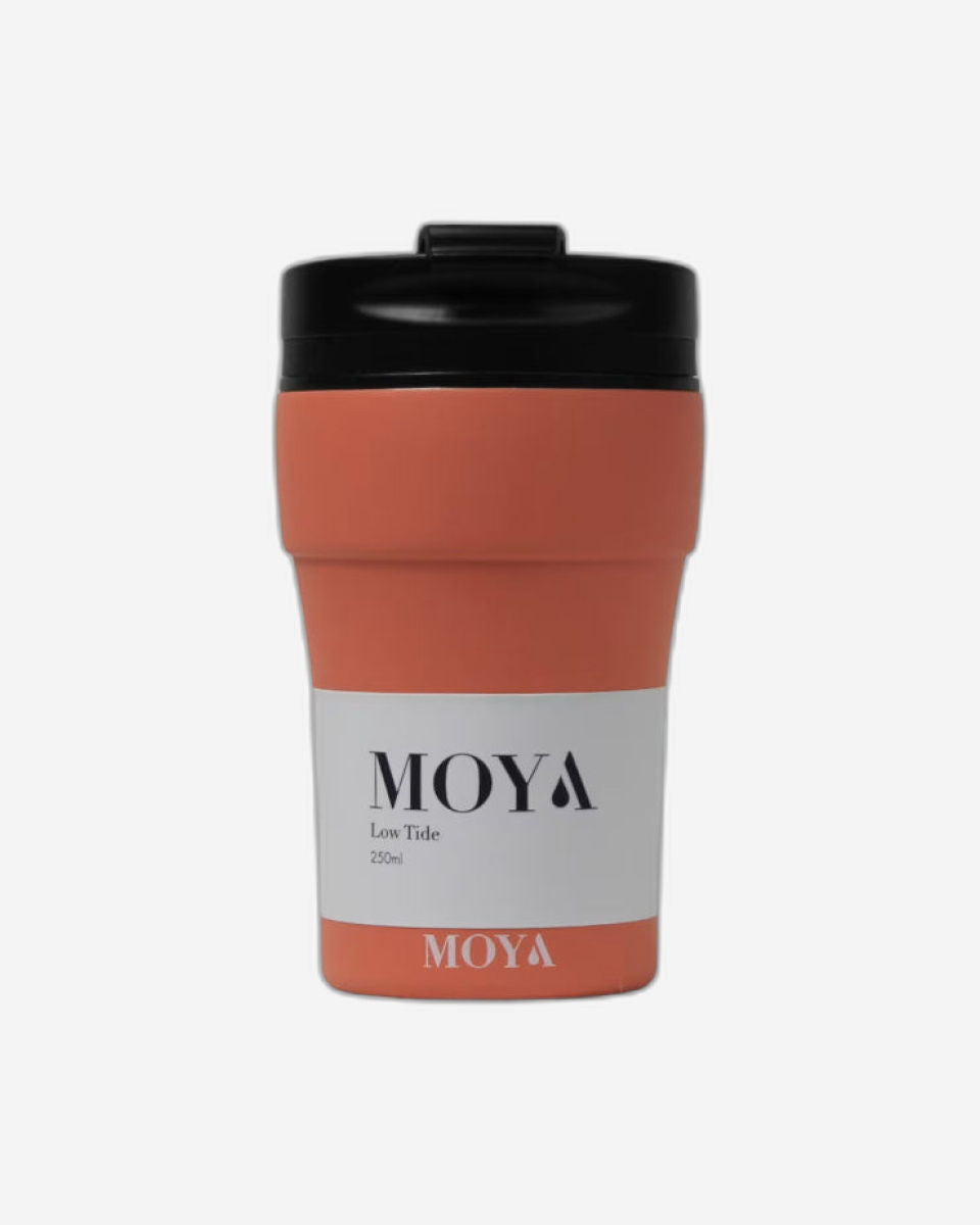 Moya "Low Tide" 250ml Travel Coffee Mug Black/Black