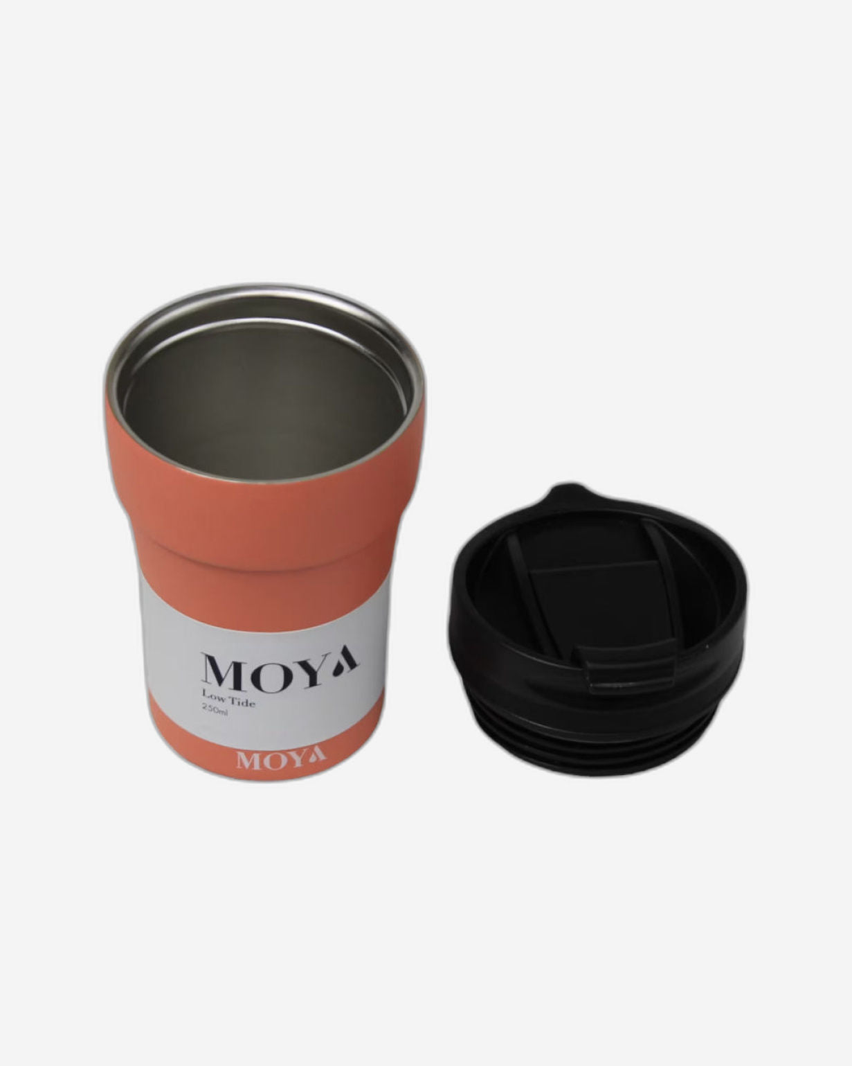 Moya "Low Tide" 250ml Travel Coffee Mug Black/Black