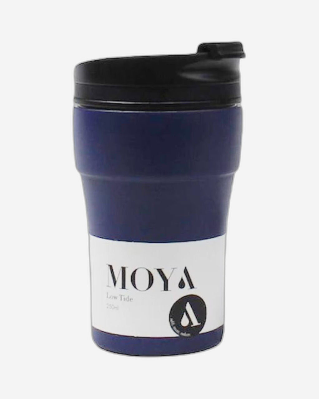 Moya "Low Tide" 250ml Travel Coffee Mug Black/Black