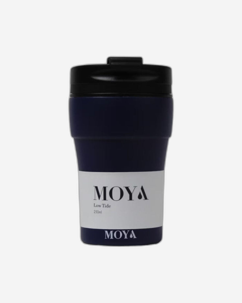 Moya "Low Tide" 250ml Travel Coffee Mug Black/Black