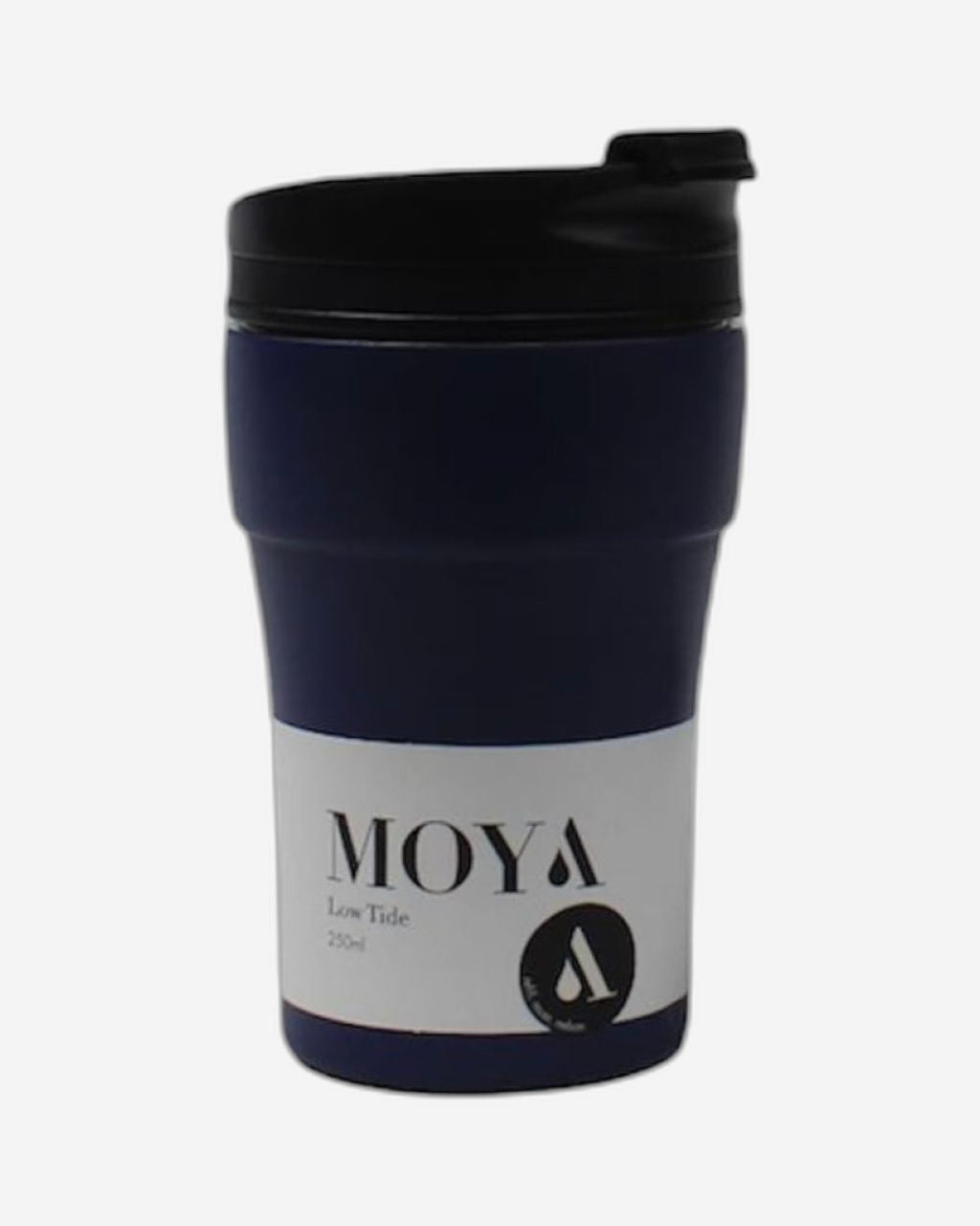 Moya "Low Tide" 250ml Travel Coffee Mug Black/Black