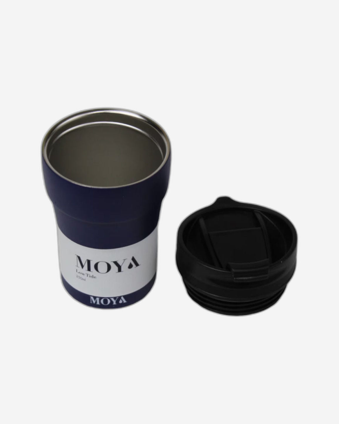 Moya "Low Tide" 250ml Travel Coffee Mug Black/Black