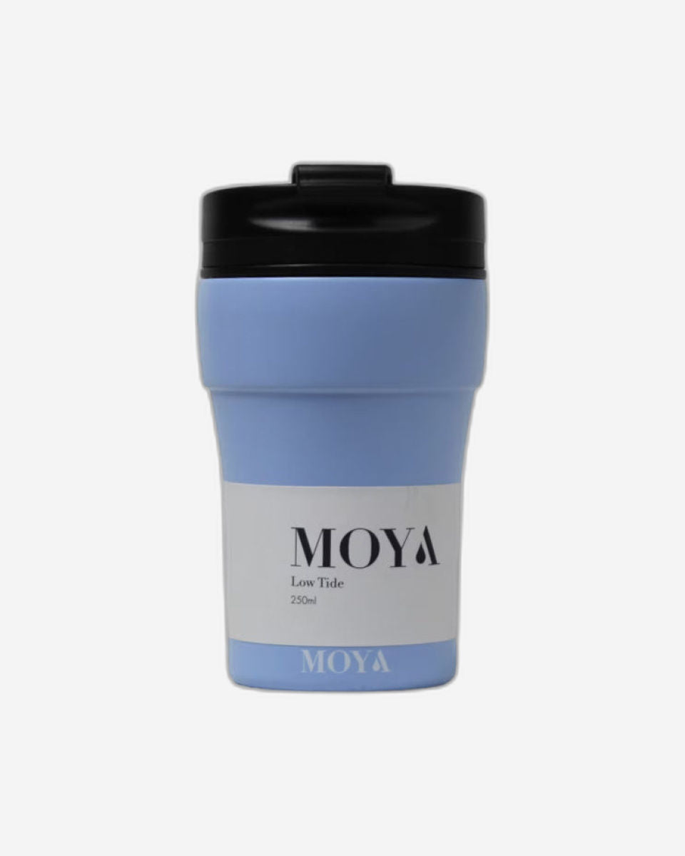 Moya "Low Tide" 250ml Travel Coffee Mug Black/Black
