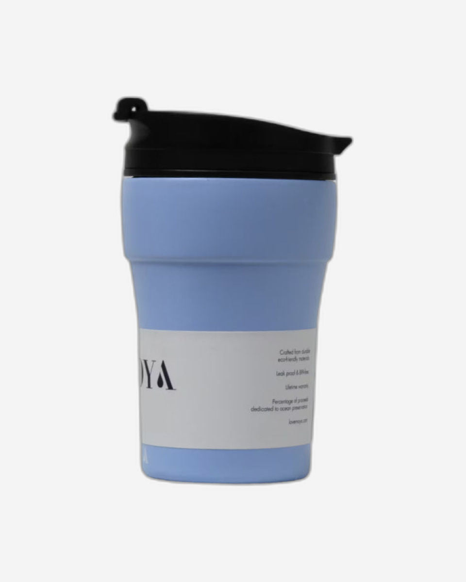Moya "Low Tide" 250ml Travel Coffee Mug Black/Black