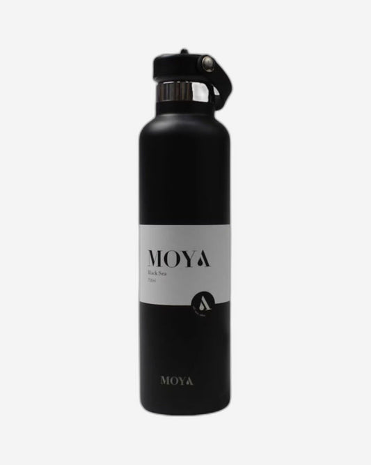 Moya "Black Sea"  700ml Insulated Sustainable Water Bottle Black