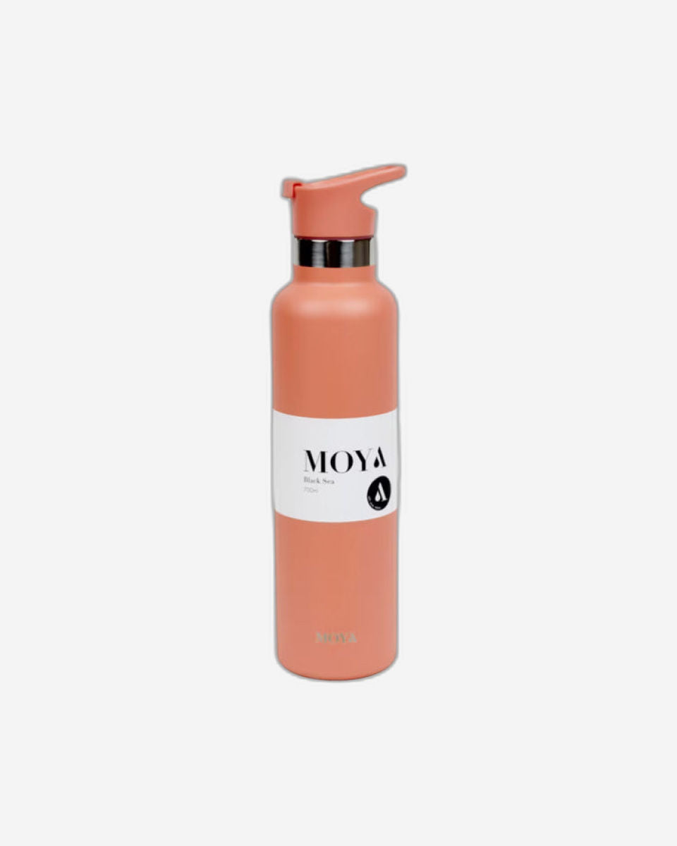 Moya "Black Sea"  700ml Insulated Sustainable Water Bottle Black