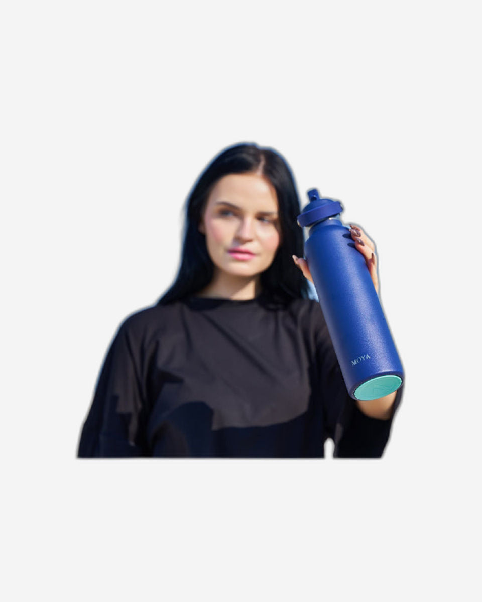 Moya "Black Sea"  700ml Insulated Sustainable Water Bottle Black
