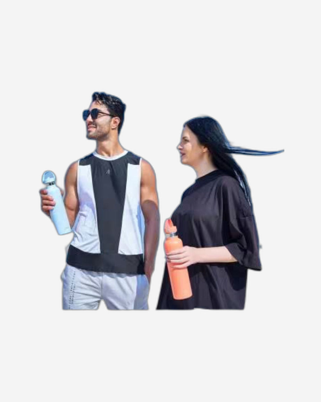 Moya "Black Sea"  700ml Insulated Sustainable Water Bottle Black