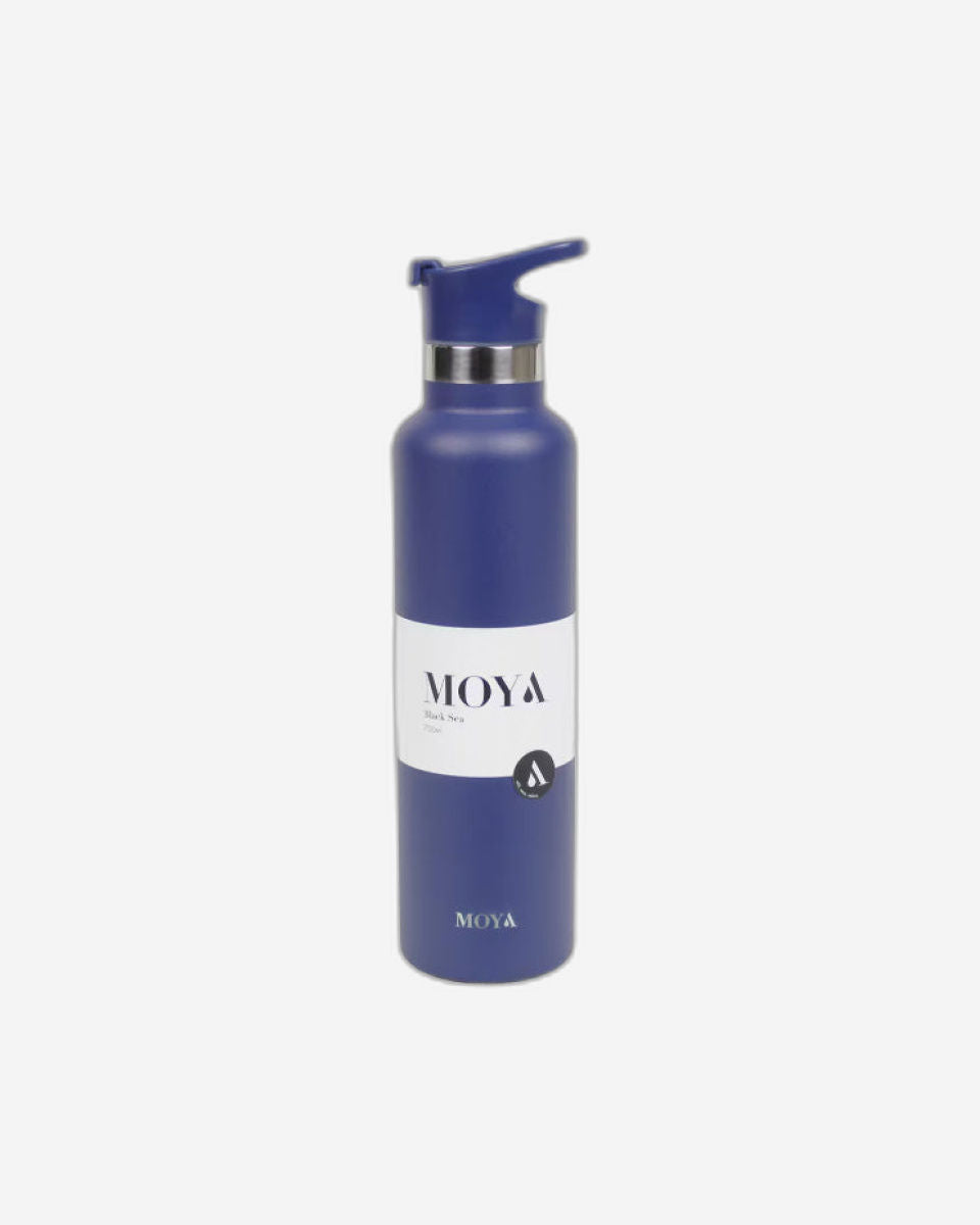 Moya "Black Sea"  700ml Insulated Sustainable Water Bottle Black