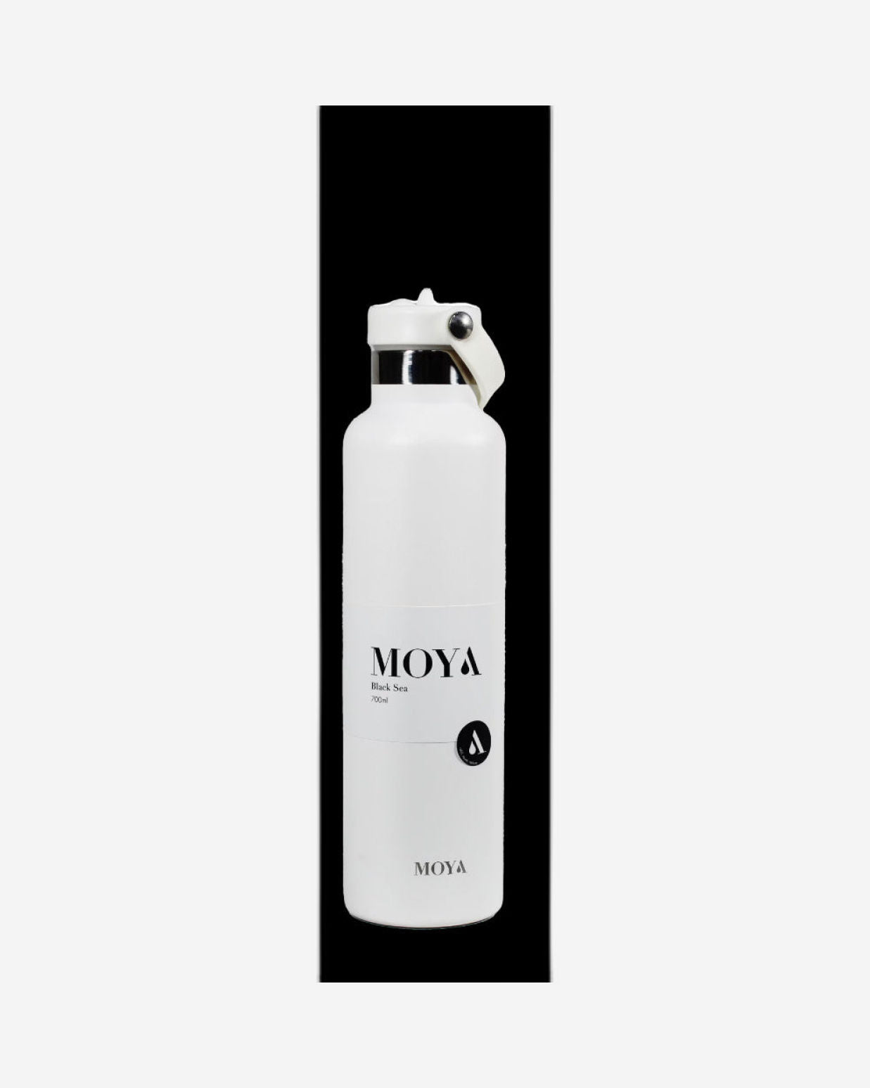 Moya "Black Sea"  700ml Insulated Sustainable Water Bottle Black