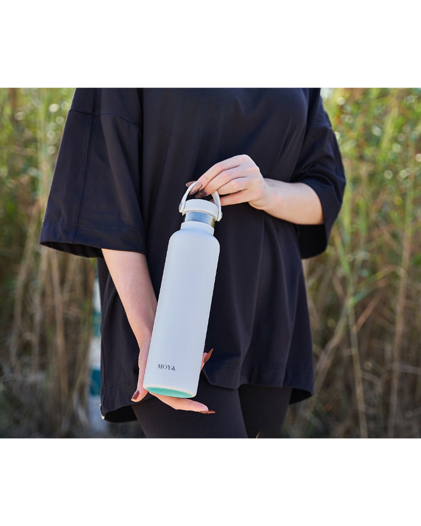 Moya "Black Sea"  700ml Insulated Sustainable Water Bottle Black