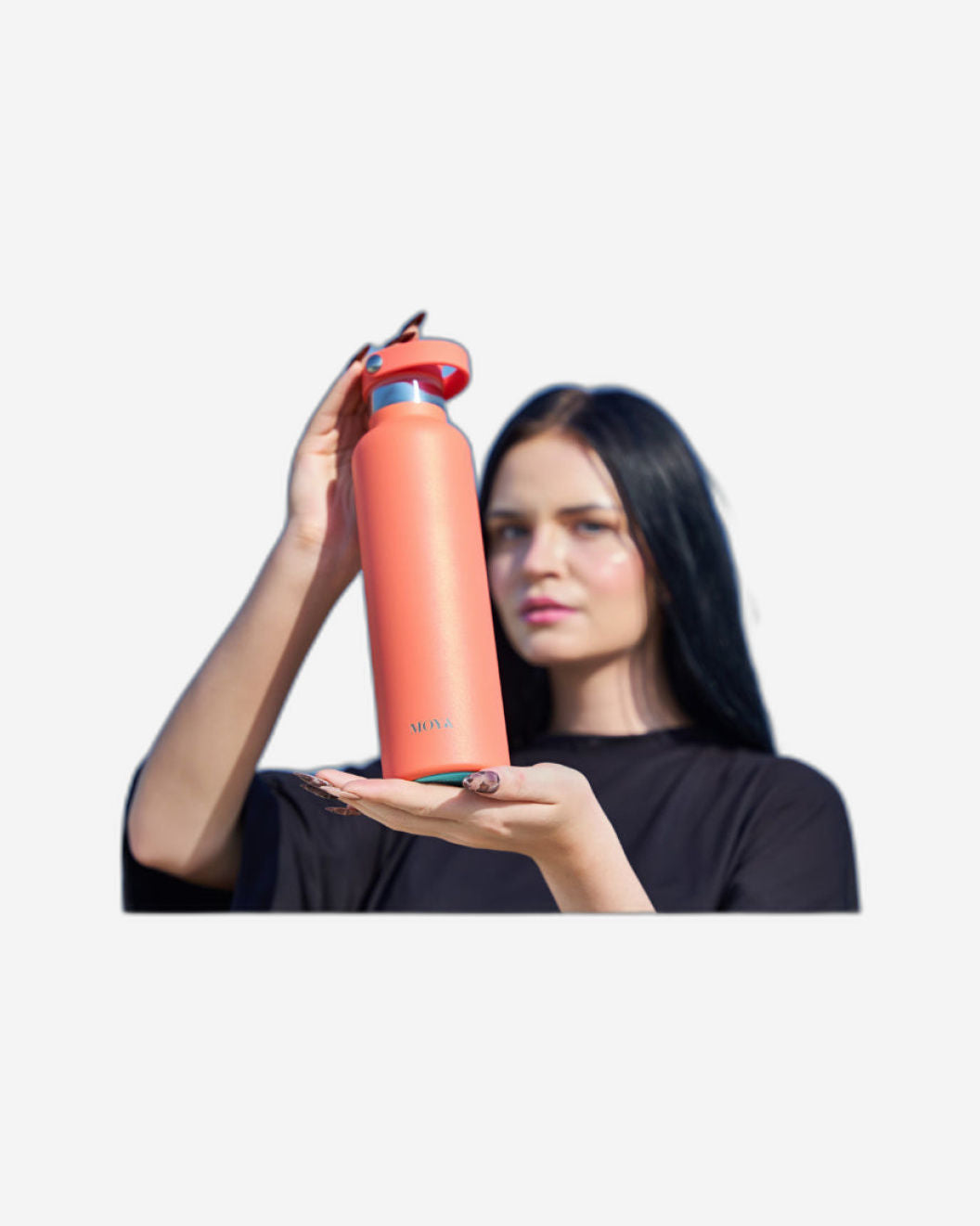 Moya "Black Sea"  700ml Insulated Sustainable Water Bottle Black