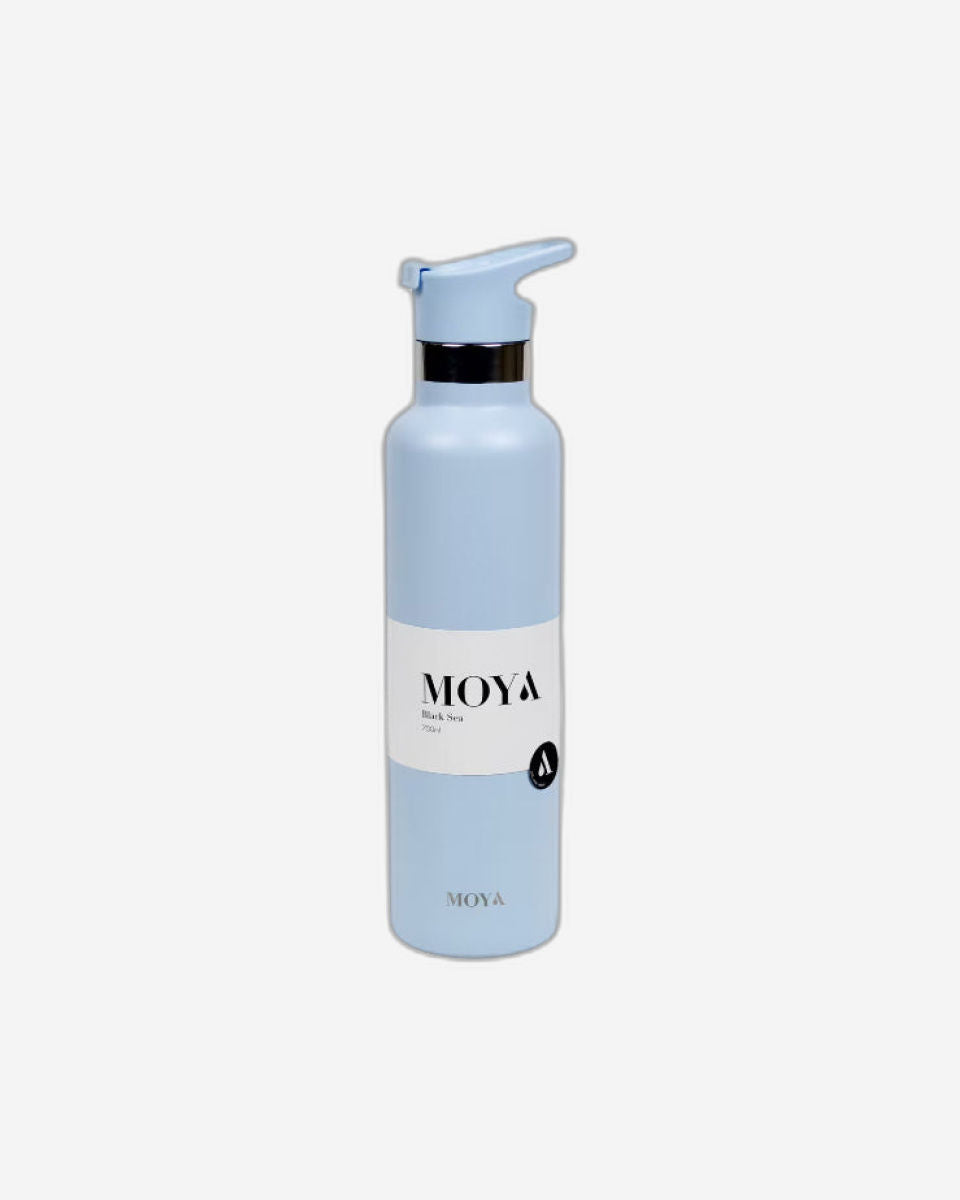 Moya "Black Sea"  700ml Insulated Sustainable Water Bottle Black