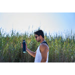 Moya "Coral Reef" 1L Insulated Sustainable Water Bottle Black