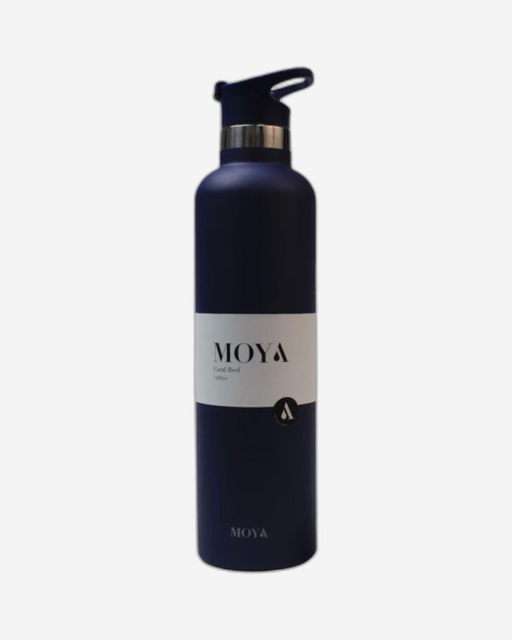 Moya "Coral Reef" 1L Insulated Sustainable Water Bottle Black