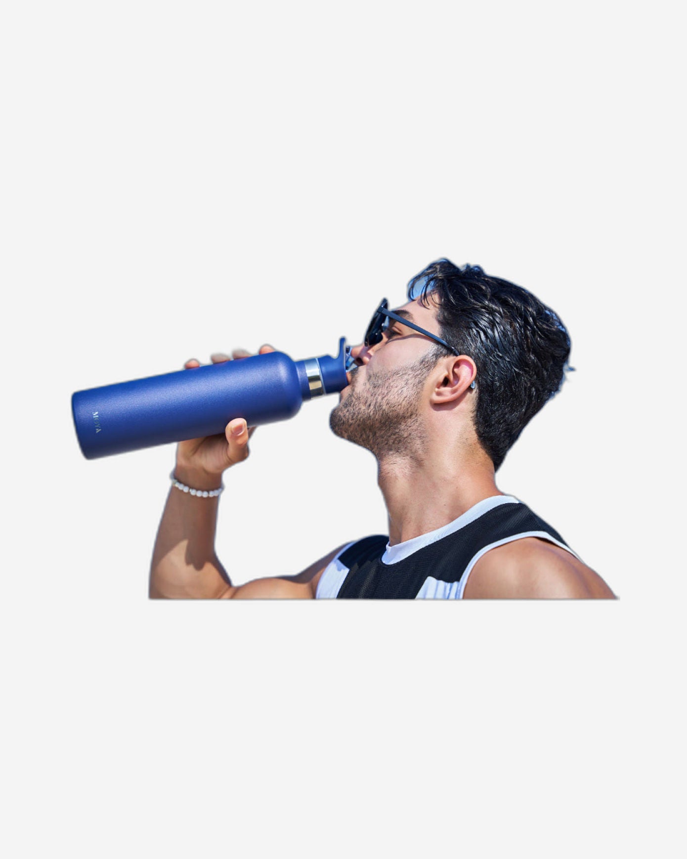 Moya "Coral Reef" 1L Insulated Sustainable Water Bottle Black