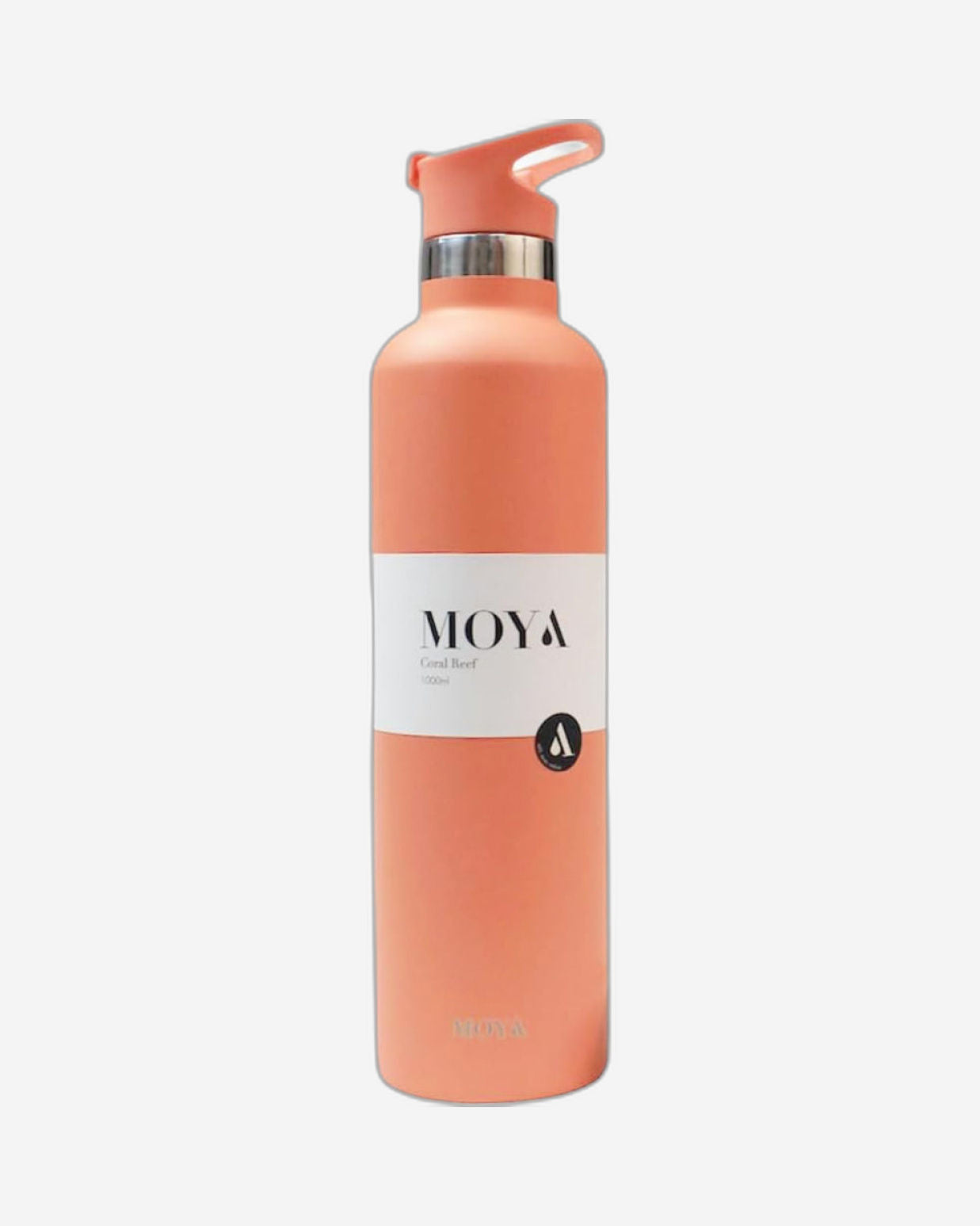 Moya "Coral Reef" 1L Insulated Sustainable Water Bottle Black