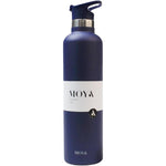 Moya "Coral Reef" 1L Insulated Sustainable Water Bottle Black