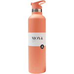 Moya "Coral Reef" 1L Insulated Sustainable Water Bottle Black