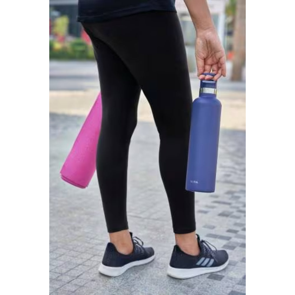 Moya "Coral Reef" 1L Insulated Sustainable Water Bottle Black