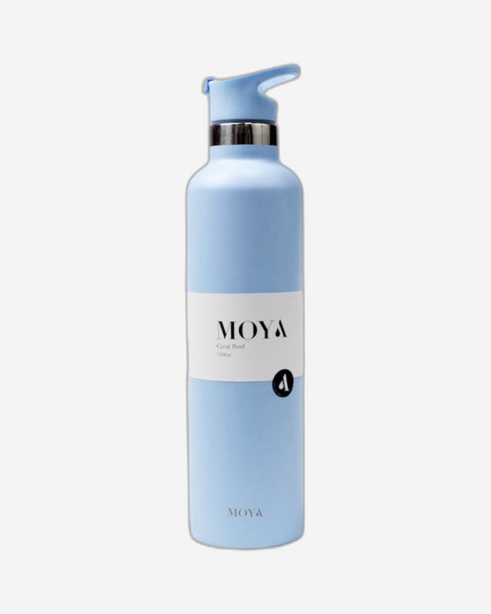 Moya "Coral Reef" 1L Insulated Sustainable Water Bottle Black