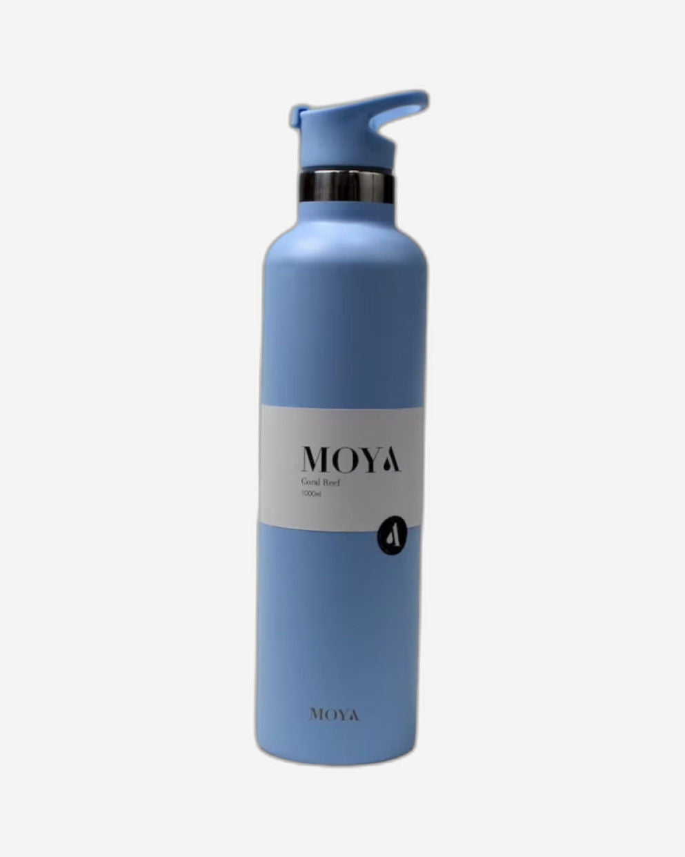 Moya "Coral Reef" 1L Insulated Sustainable Water Bottle Black