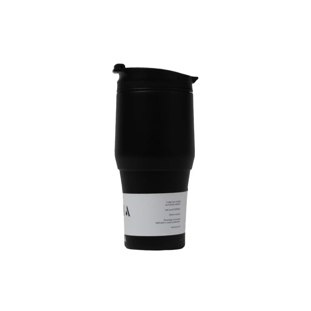 Moya "High Tide" 380ml Travel Coffee Mug Black/Black