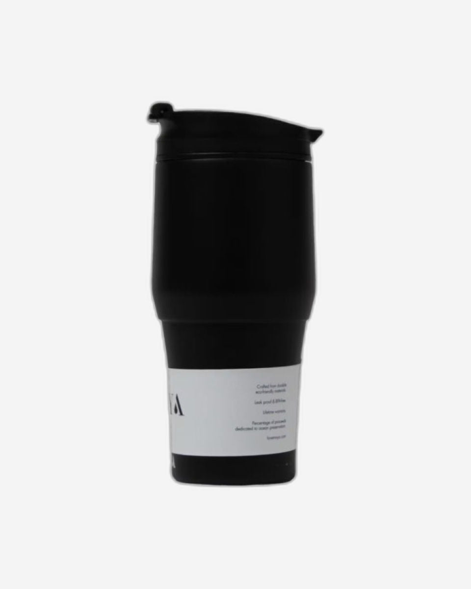 Moya "High Tide" 380ml Travel Coffee Mug Black/Black