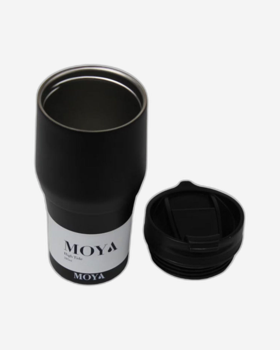 Moya "High Tide" 380ml Travel Coffee Mug Black/Black