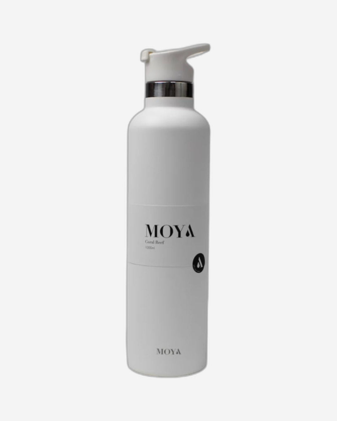 Moya "Coral Reef" 1L Insulated Sustainable Water Bottle Black