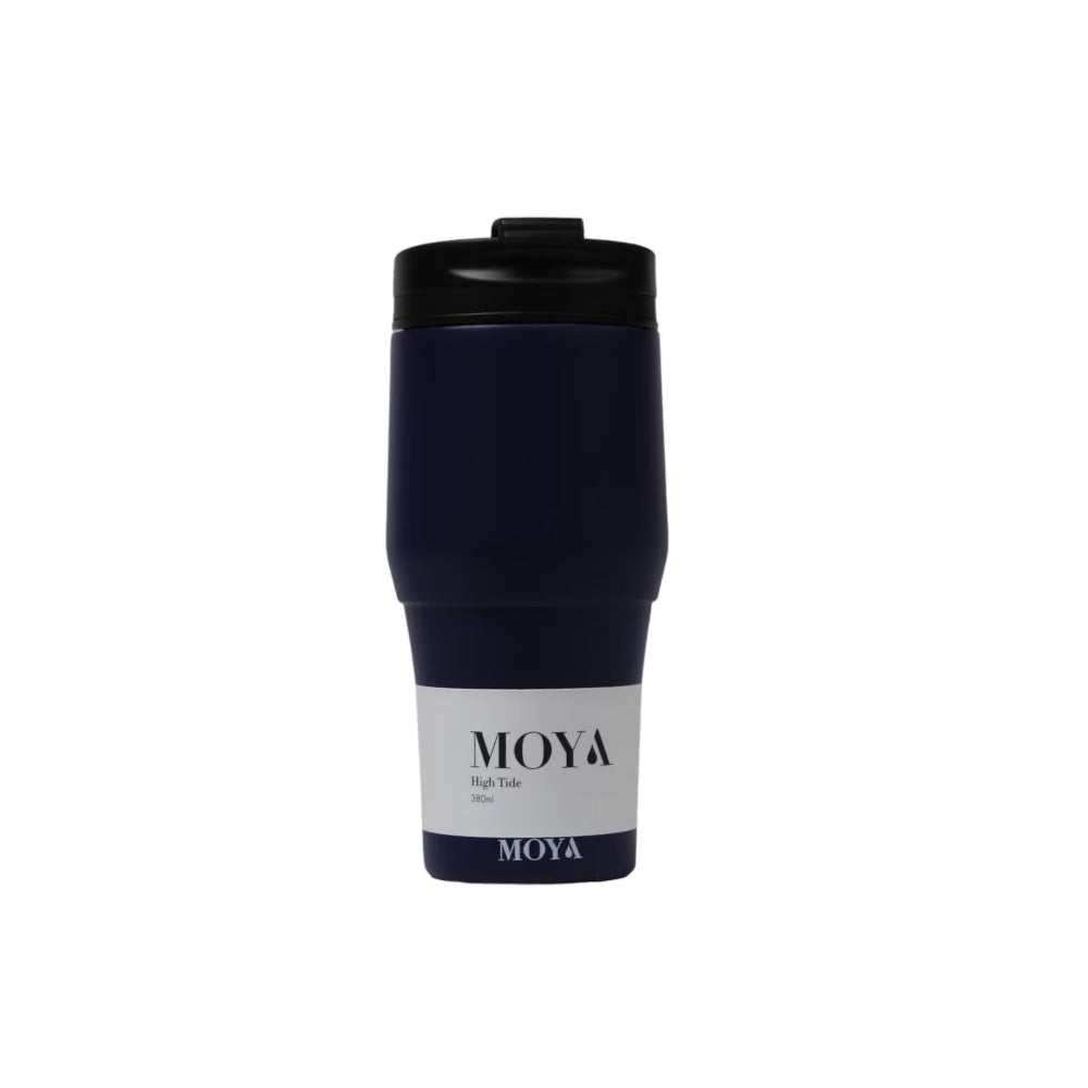 Moya "High Tide" 380ml Travel Coffee Mug Black/Black